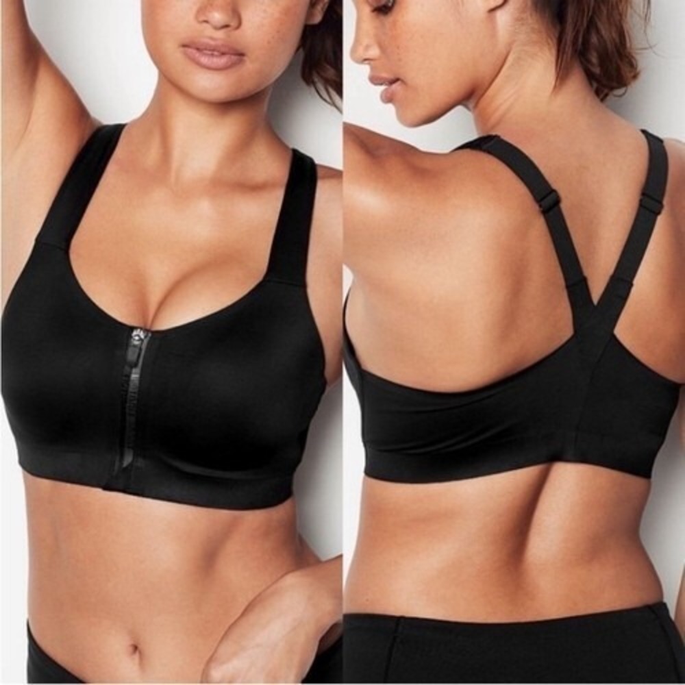 Victorias Secret Incredible Knockout Ultra Max Front Zip Sports Bra Sz 36DDD 36F